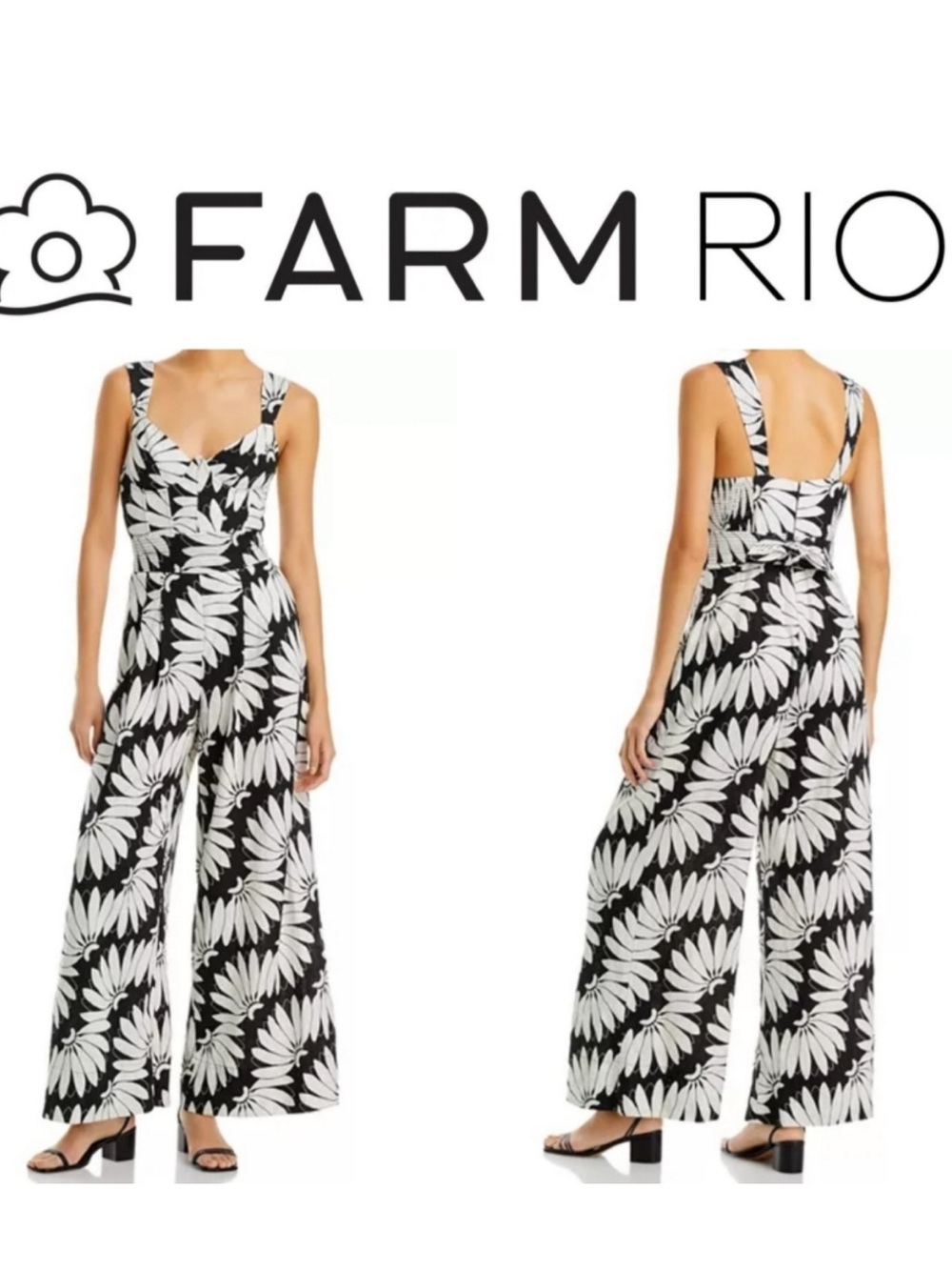 FARM Rio Copacabana Wide Leg Jumpsuit M